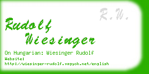 rudolf wiesinger business card